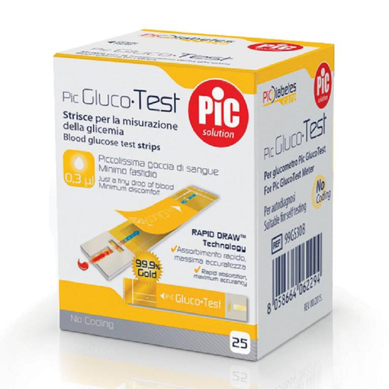 PIC STRISCE GLUCOTEST 25PZ